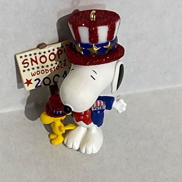 Hallmark Keepsake Peanuts The Winning Ticket Snoopy Woodstock Christmas Ornament - Picture 4 of 10